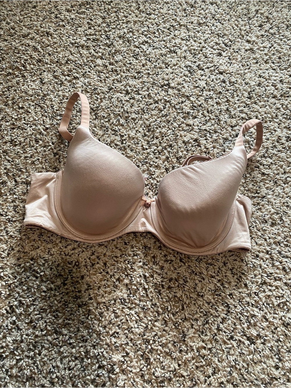 Victorias Secret Nude Beige Body by Victoria Lined Demi 36C